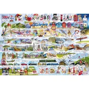 Gibsons - Puzzle Smetanovi čaji in čakanje v vrsti - 2 000 kosov