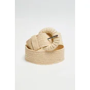 Marisse Beige Belt With Buckle