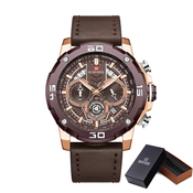 Moška ročna ura NaviForce Strip Brown