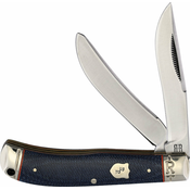 Rough Ryder Denim Micarta Bow Trapper