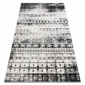 eoshop Moderna preproga MUNDO E0592 etnična zunanja bež/črna ( - Velikost: 80x250 cm)