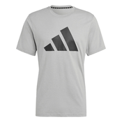 Adidas TR-ES FR LOGO T, muška majica za fitnes, siva BXH37