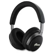Bluetooth Over-Ear slušalke Guess Metal Script Logo BT 5.4 z ANC, ENC in IPX4 vodoodpornostjo - black