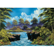 Schmidt Puzzle Bob Ross: Slap na prehodu 1000 kosov