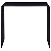 MAISON CHIC Klubska mizica - kavna mizica - Nizka mizica črna 50x50x45 cm kaljeno steklo, (21753622)