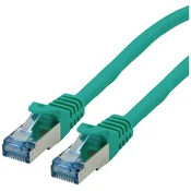 ROLINE Roline 21.15.2834 RJ45 omrežni kabel\, Patch kabel CAT 6a S/FTP 1.50 m zelena 1 kos, (20420885)