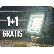 V-TAC LED reflektor 100W, 8150lm, črn, 1+1 gratis! Barva světla: Topla bela