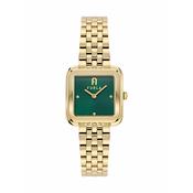 FURLA Analogna ura Diamante zlata/temno zelena