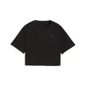 PUMA Class Relaxed Cropped Graphic Tee Youth, Age, Black, 7-8Y