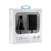 BlueStar punjač za automobil 4 x USB, 7,3 A, kabel 1,8 m