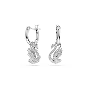 Swarovski Uhani SWAN bela