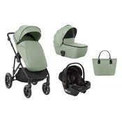Kikka Boo Kolica Thea 3in1 set sa auto sedištem I-Prime I-size i tvrdom korpom Army Green
