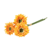 Chaks Šopek umetnega cvetja - Gerbera temno rumena 25 cm