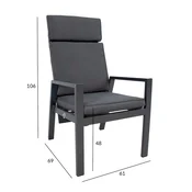 Homestar Stol TOMSON, temno siv