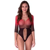 Passion Bodystocking BS118 Black-Red