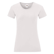 White Iconic womens t-shirt in combed cotton Fruit of the Loom