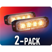 KAMAR Opozorilna LED luč 4xLED, 12W, 4 načini, 12/24V/2-PACK! [L1892]