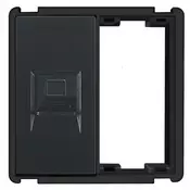 shumee Stenska vtičnica LAN modul RJ45 sistem RTX SH črne barve