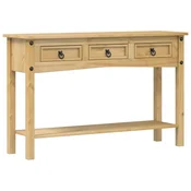 Vidaxl Konzolna mizica Corona 114x34,5x73 cm masiven les bor