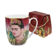 Carmani VELIKA PORCELANSKA SKODELICA PORTRET FRIDE KAHLO PORCELAN ZA KAVO IN ČAJ