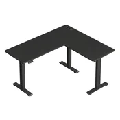 Songmics L-pisalna miza v kotu 160x140 cm z nastavljivo višino
