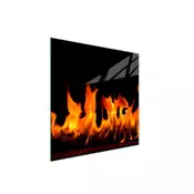 shumee STEKLENA ZAŠČITNA PLOŠČA ZA ŠTEDILNIK 50x52 KAMIN