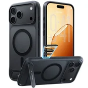 Premium ovitek Torras Ostand L1 Guardian za iPhone 17 Pro/18 Pro - black