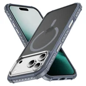 Overboard Oklepni ovitek za iPhone 18 Pro/17 Pro, mat ovitek, za MagSafe, mat s sivim okvirjem