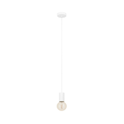 Eglo 900798 - Luster na sajli POZUETA 1xE27/40W/230V bela