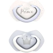 CANPOL BABIES Set symetrických silikónových cumlíkov 6-18m Royal baby modrý