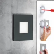 EVN LQ230 LED stenska svetilka za vgradnjo neposredna antracitna - Hodnik - Sodobni - antracit, opalno bela - Kovina