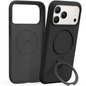 Premium ovitek Torras QPRO Silicone za iPhone 17 Pro - črn