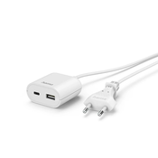 HAMA USB adapter s kabelom dužine 1,9 m, 3,5 A, 1x USB-C, bijeli