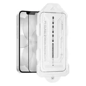 OBAL:ME 5D kaljeno steklo z aplikatorjem za Apple iPhone 13/13 Pro/14/16e/17e, črno