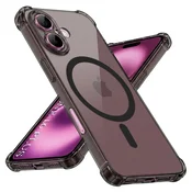 Hibridni ovitek Techsuit Shockproof MagSafe za iPhone 16 Plus - smoke black