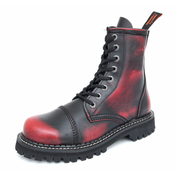 Usnjen škorenj - KMM - Black/Red - 080