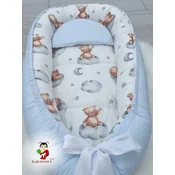 Bubamara037 Gnezdo za bebe Medvedic, Plavo
