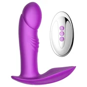 Gardj Europe Vibrator – serija B – silikonski vibrator v obliki hlačk z USB-priključkom, 7 funkcij/ogrevanje/funkcija udarcev