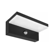 LED spoljašnje zidno svetlo sa senzorom NOLA LED/12W/230V IP65 crno