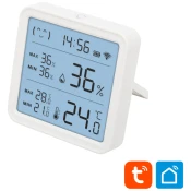 home Pametni mjerač temperature i vlažnosti, LCD, sat - HSTHC 66572