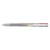 Kemični svinčnik, 0,27 mm, potisni mehanizem, prozoren, PILOT Super Grip G, 4-barvni