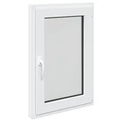 Vidaxl Okno za klet RISOR 60 x 100 cm PVC in steklo Bela