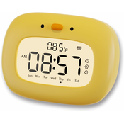 Dardanar Otroška digitalna budilka, prikaz temperature, prikaz dneva, dremež, nastavljiva nočna lučka, (21156284)