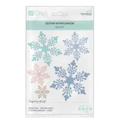 Rezalna šablona Snowflakes 5 kosov