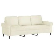 Vidaxl Trosed krem 180 cm žamet