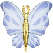 Folija balon BUTTERFLY moder rojstni dan prvi rojstni dan spomladanska zabava travnik 69x69 cm