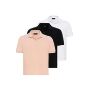 Antioch Majica Gianpietro rosé/črna/bela