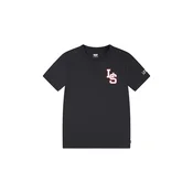 Otroška bombažna kratka majica Levis LS MONOGRAM TEE črna barva, 8EL402