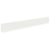 Vidaxl Robovi trave 30 szt. 103 x 15 cm Jeklo Bela