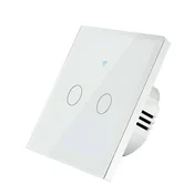 SmartHome Pametni prekidac za svetlo, WiFi, 2 tastera, Beli